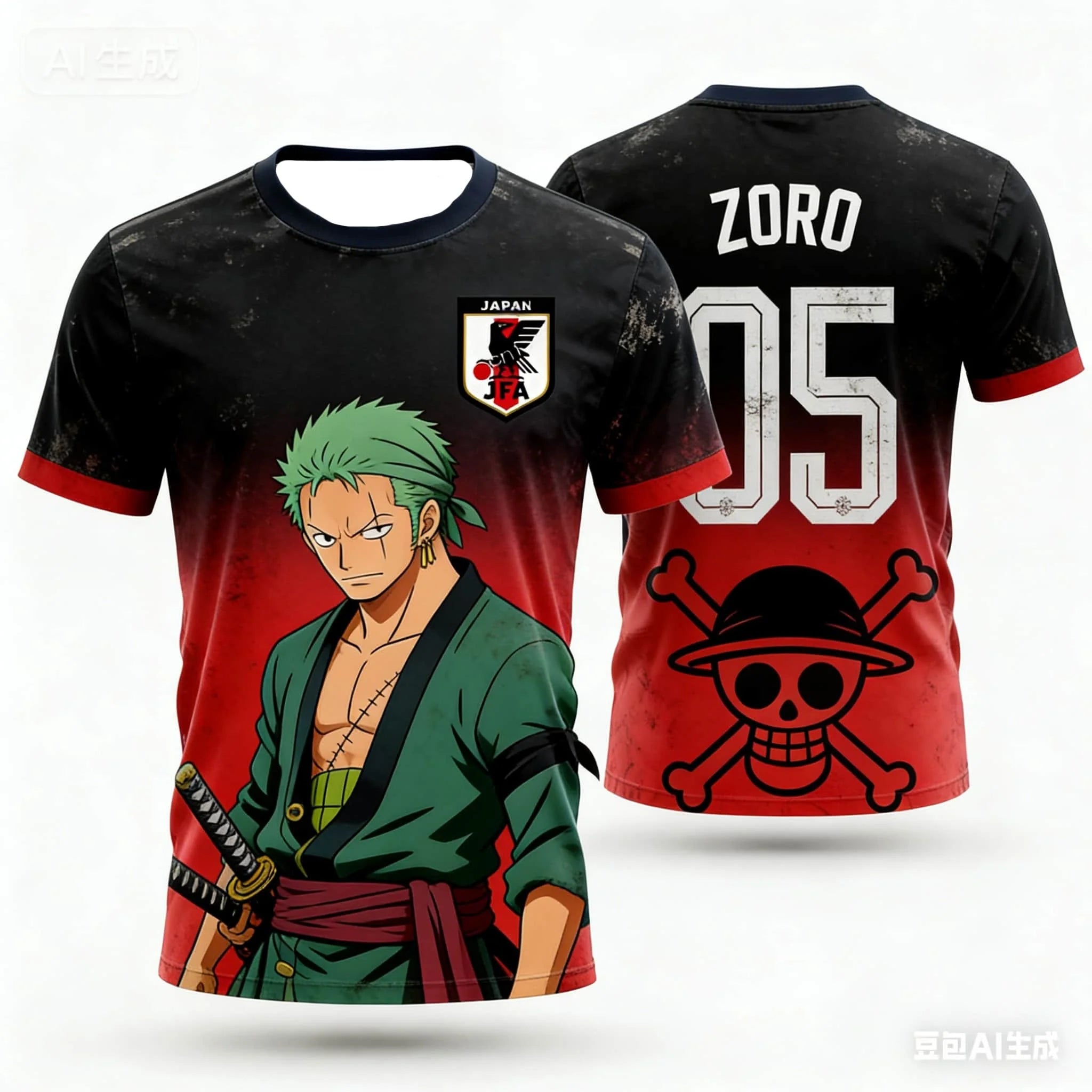 Luffy Football Jersey T-shirt