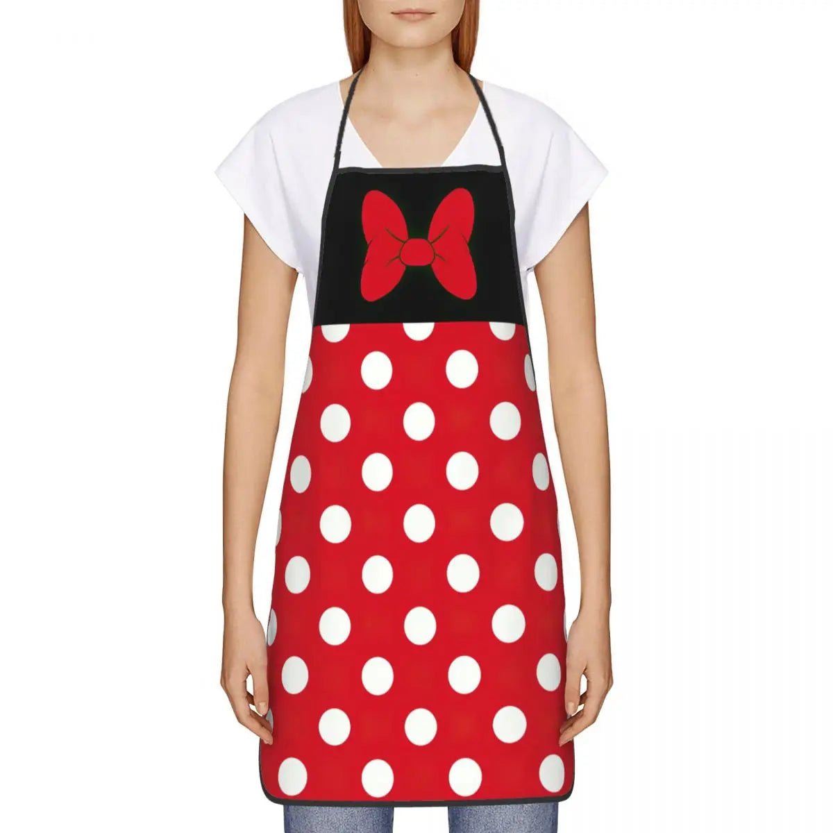 Polka Dot Bow Minnie Mouse APRON