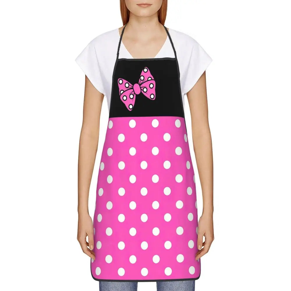 Polka Dot Bow Minnie Mouse APRON