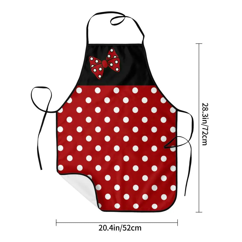 Polka Dot Bow Minnie Mouse APRON