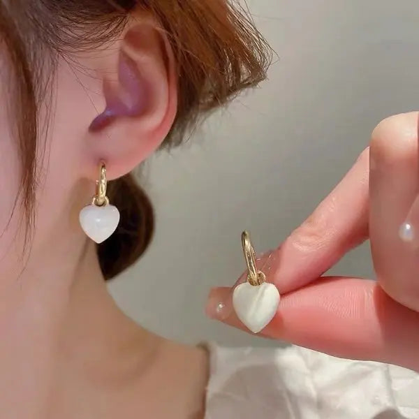 Heart Key Lock  Earring