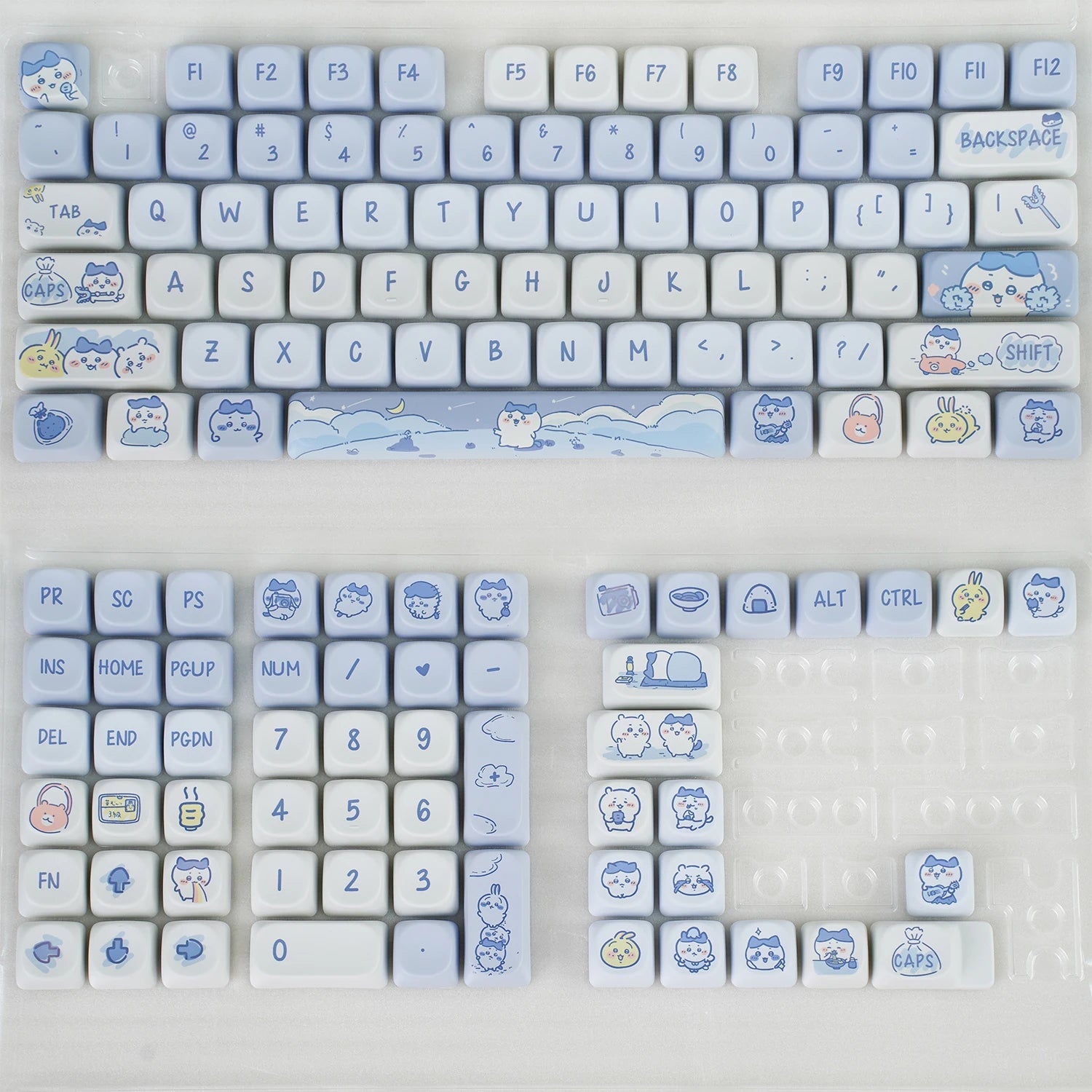 anime chiikawa keycap kawaii keyboard ❤️