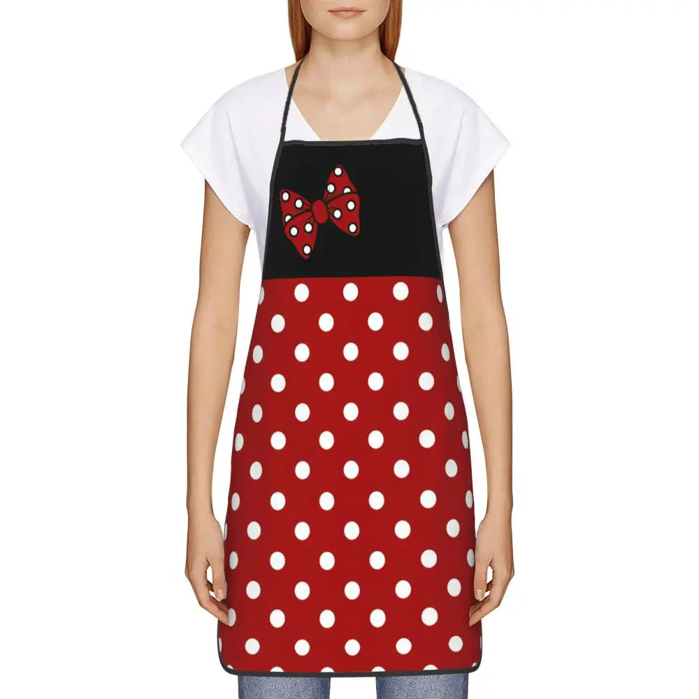 Polka Dot Bow Minnie Mouse APRON
