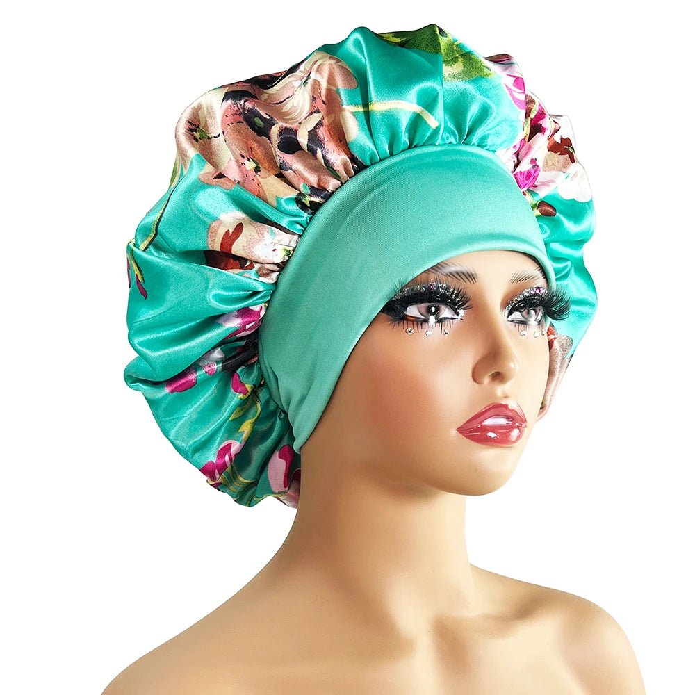 Women Satin Bonnet Cap Silky