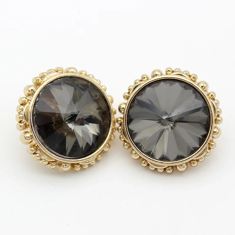 Metal Gold Gems Buttons