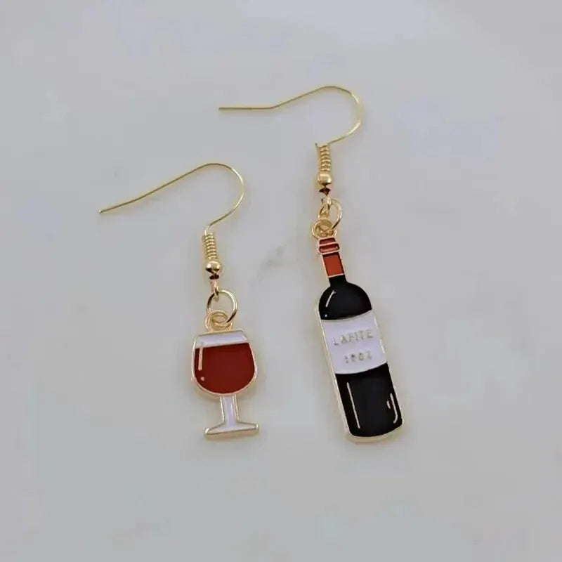 Cute WIne Bottle Earrings
