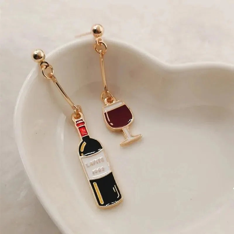 Cute WIne Bottle Earrings