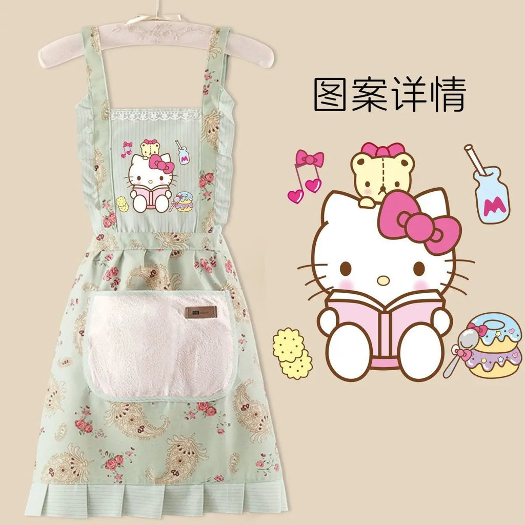 Sanrio anime& hello kitty apron