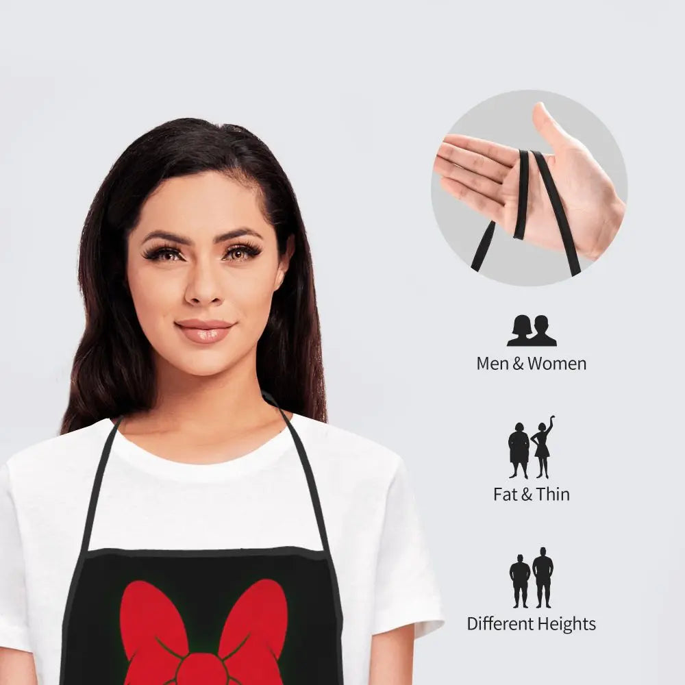 Polka Dot Bow Minnie Mouse APRON