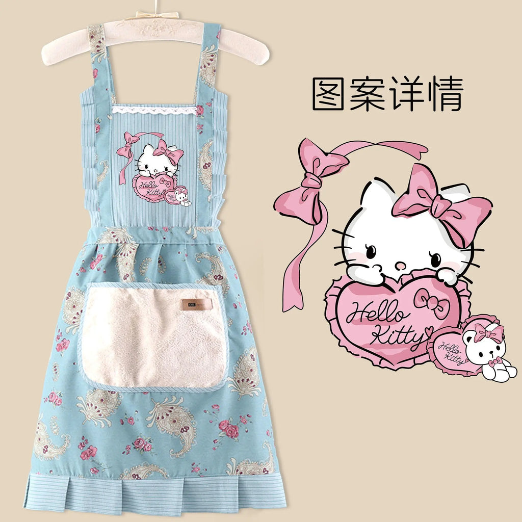 Sanrio anime& hello kitty apron