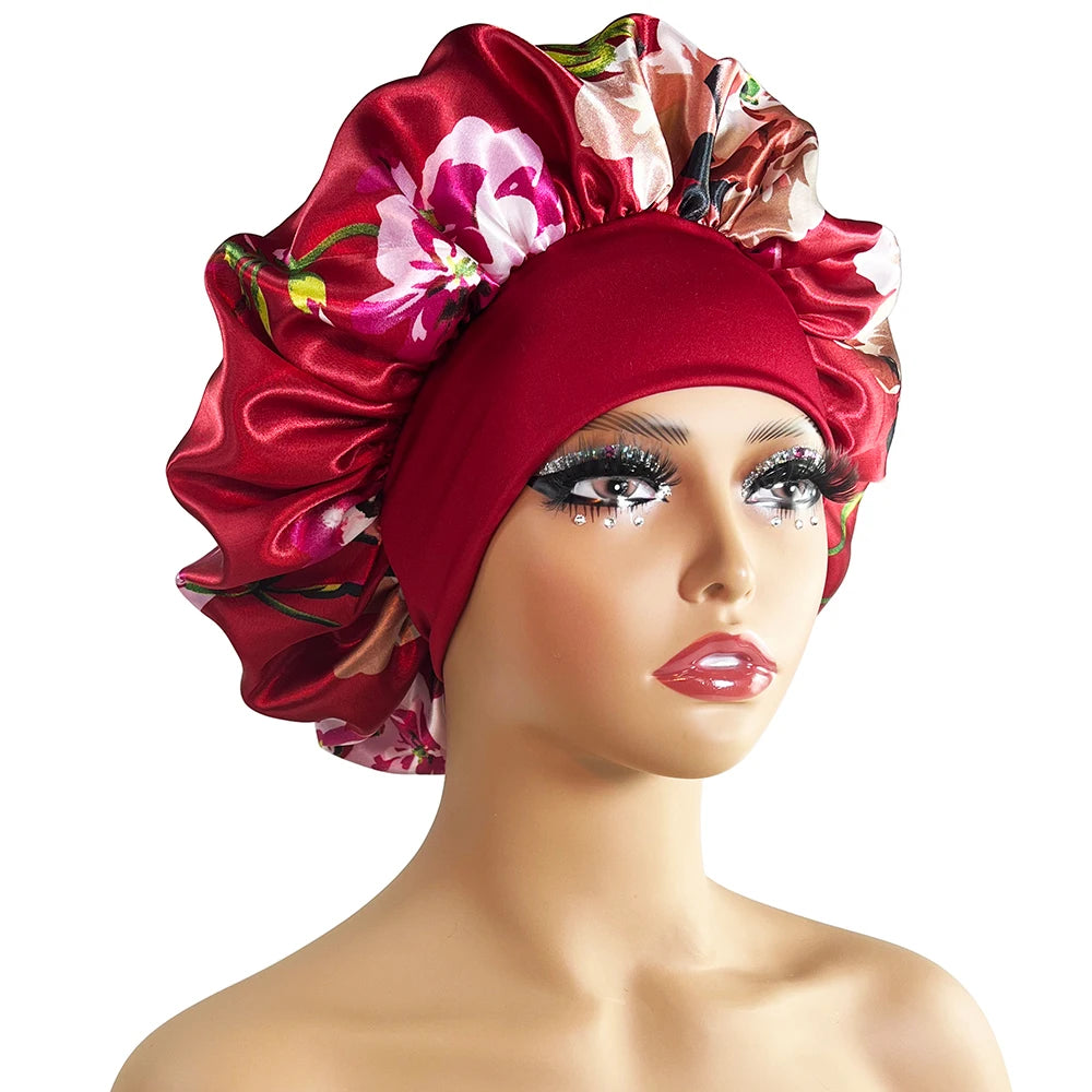 Women Satin Bonnet Cap Silky