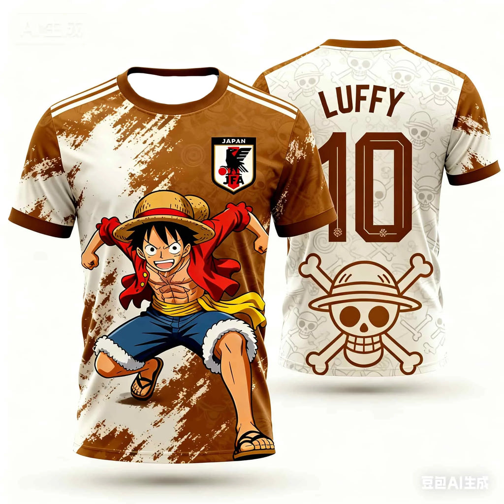 Luffy Football Jersey T-shirt