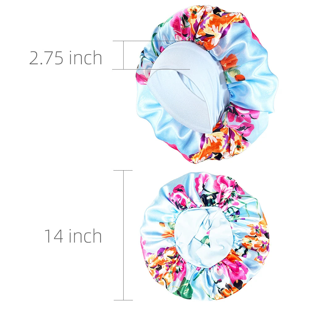 Women Satin Bonnet Cap Silky