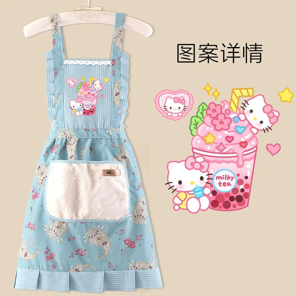 Sanrio anime& hello kitty apron