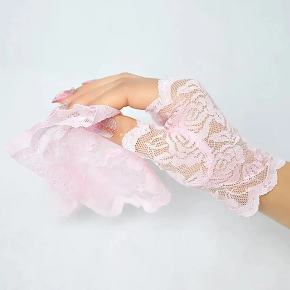 Lace Fingerless Gloves