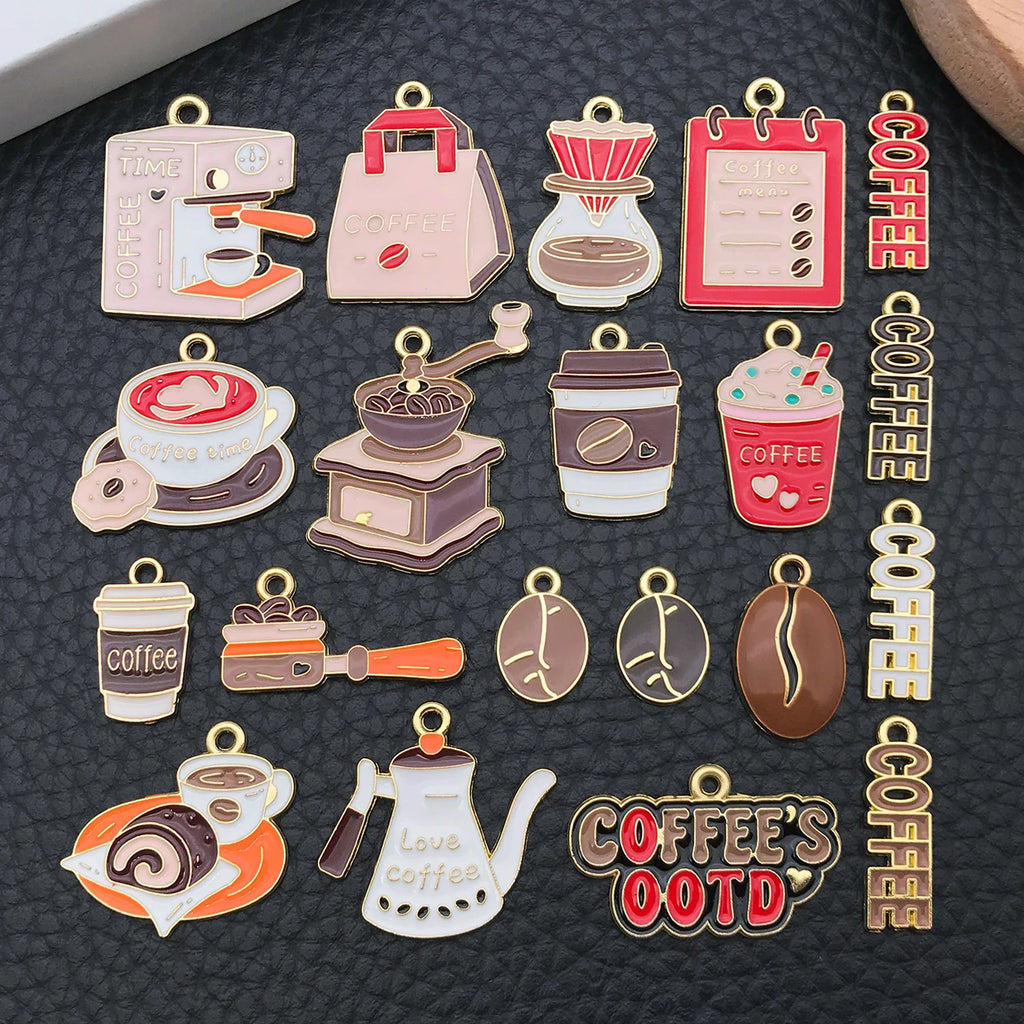 Coffee Cup Pendants Accessories