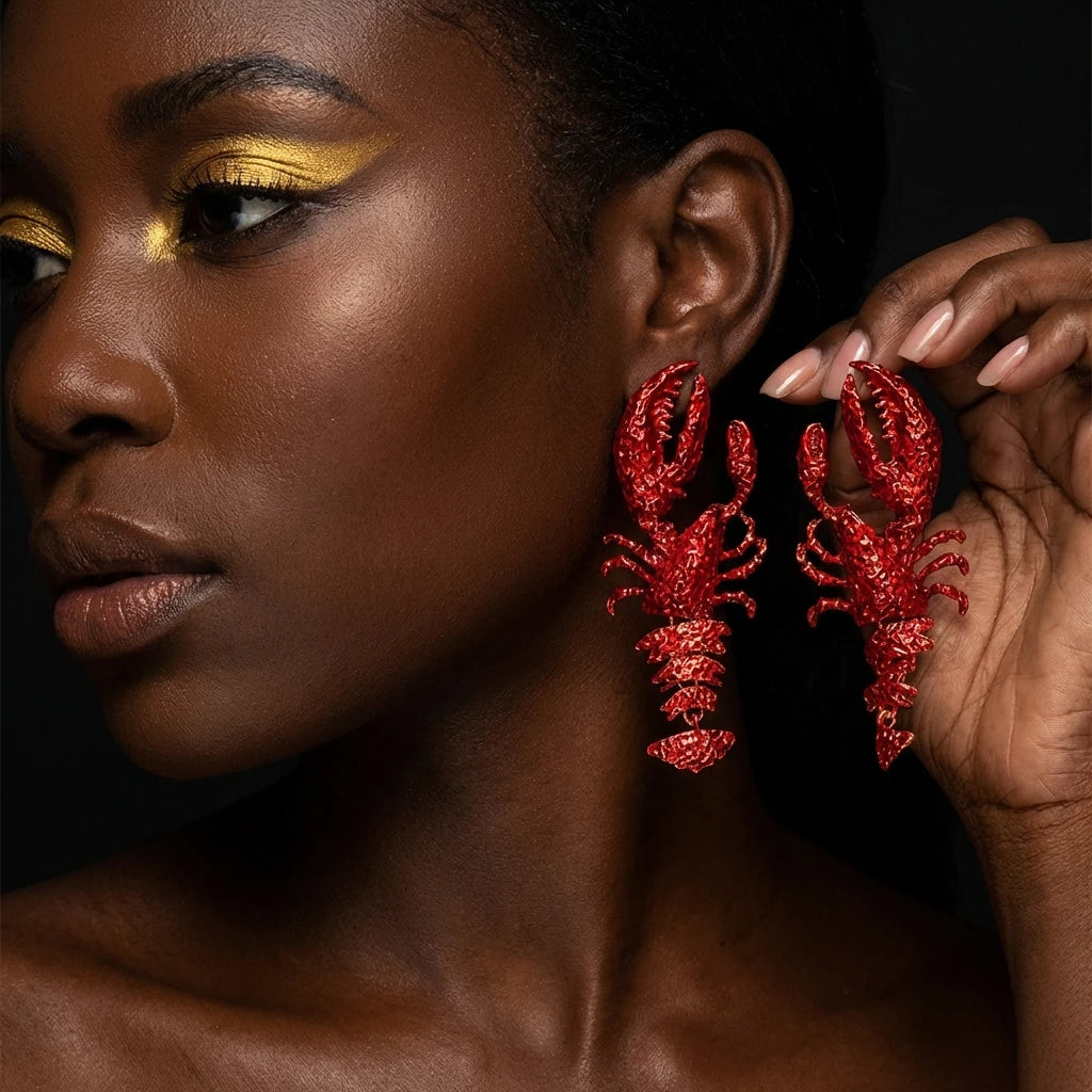 Blue Seahorse  Earrings