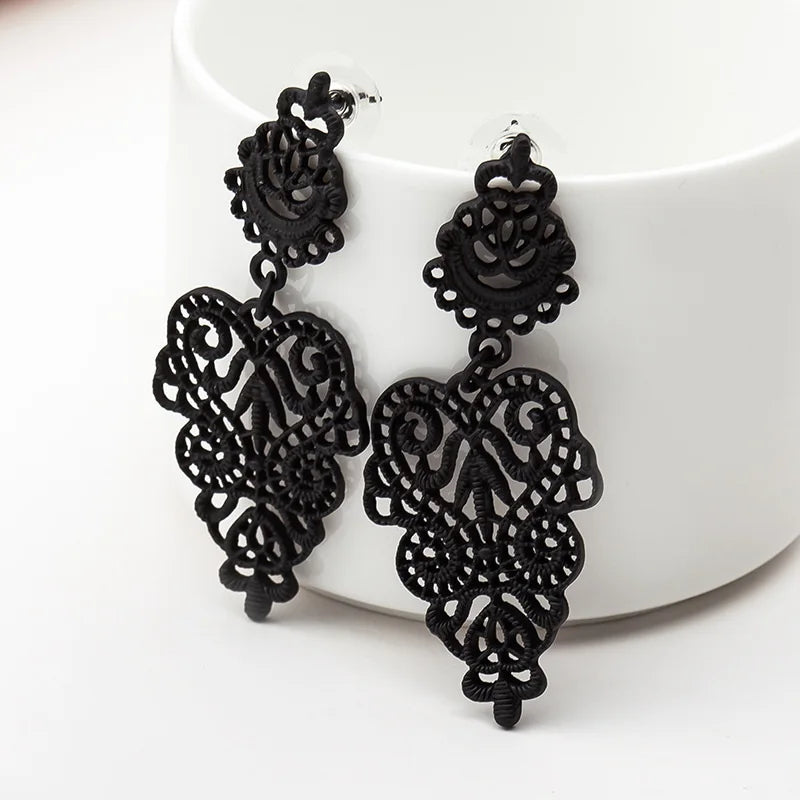 Vintage Black Earrings