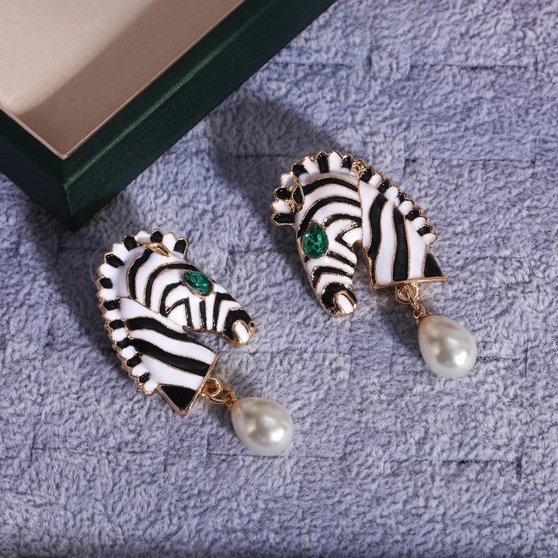 Zebra Earrings