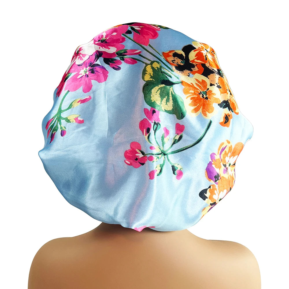 Women Satin Bonnet Cap Silky