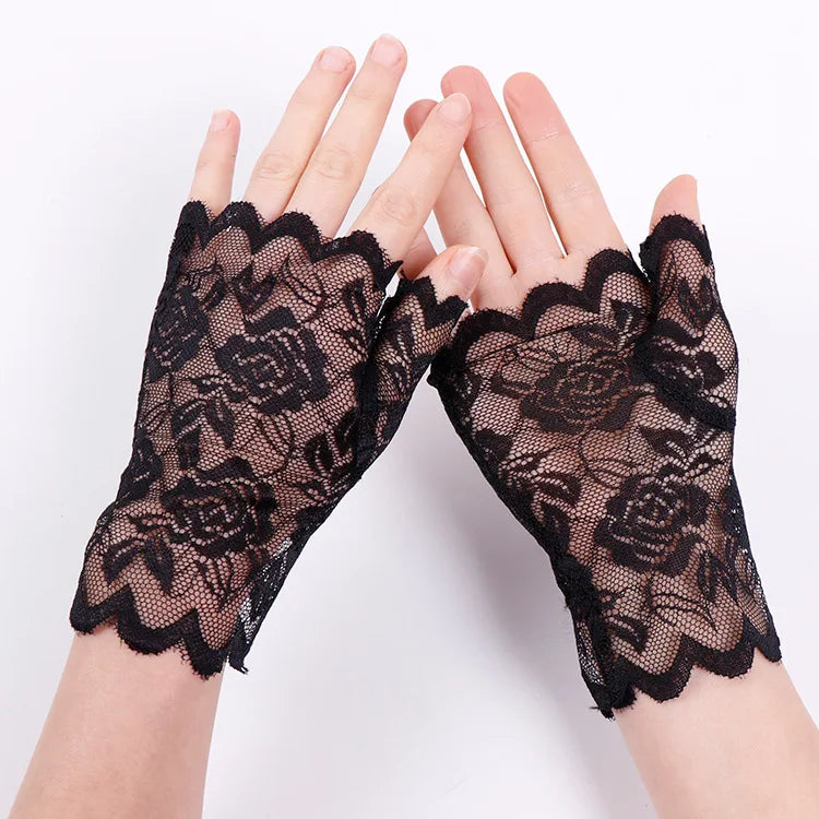 Lace Fingerless Gloves
