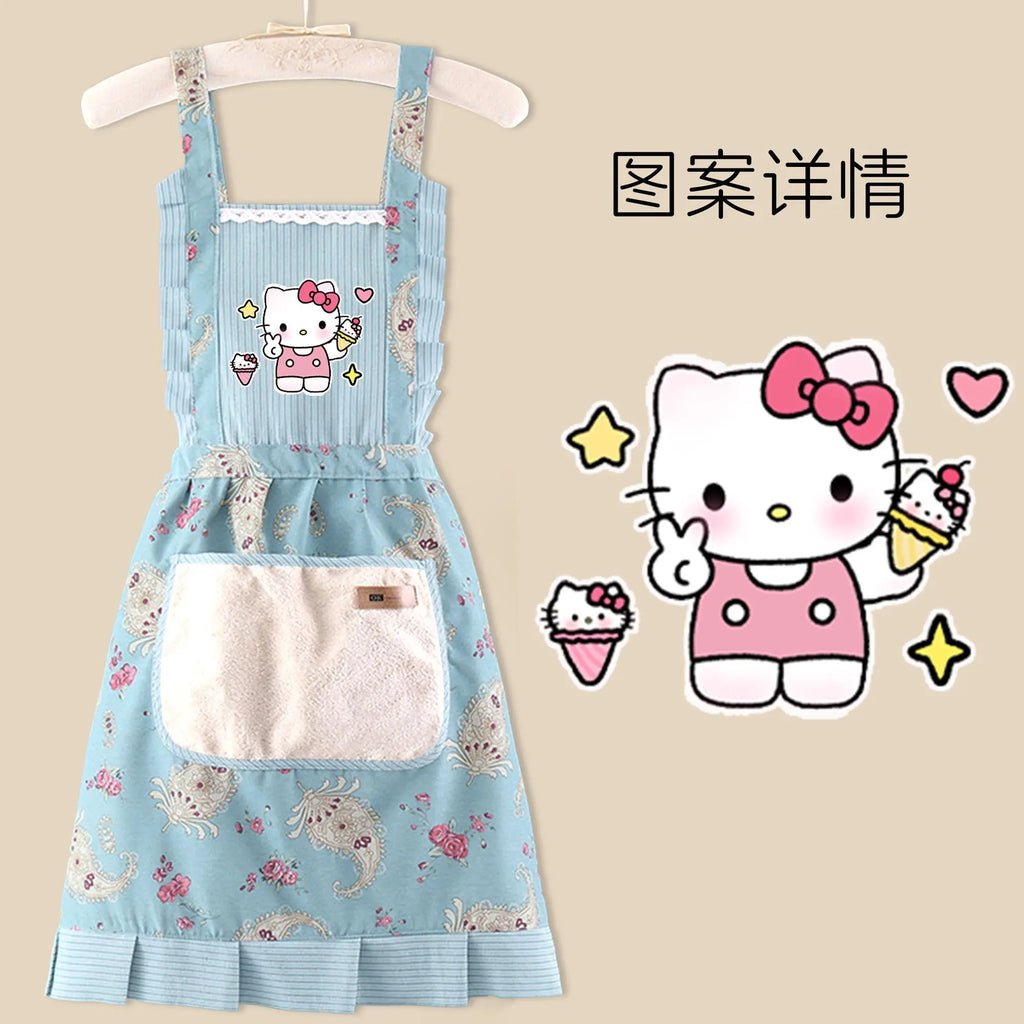 Sanrio anime& hello kitty apron
