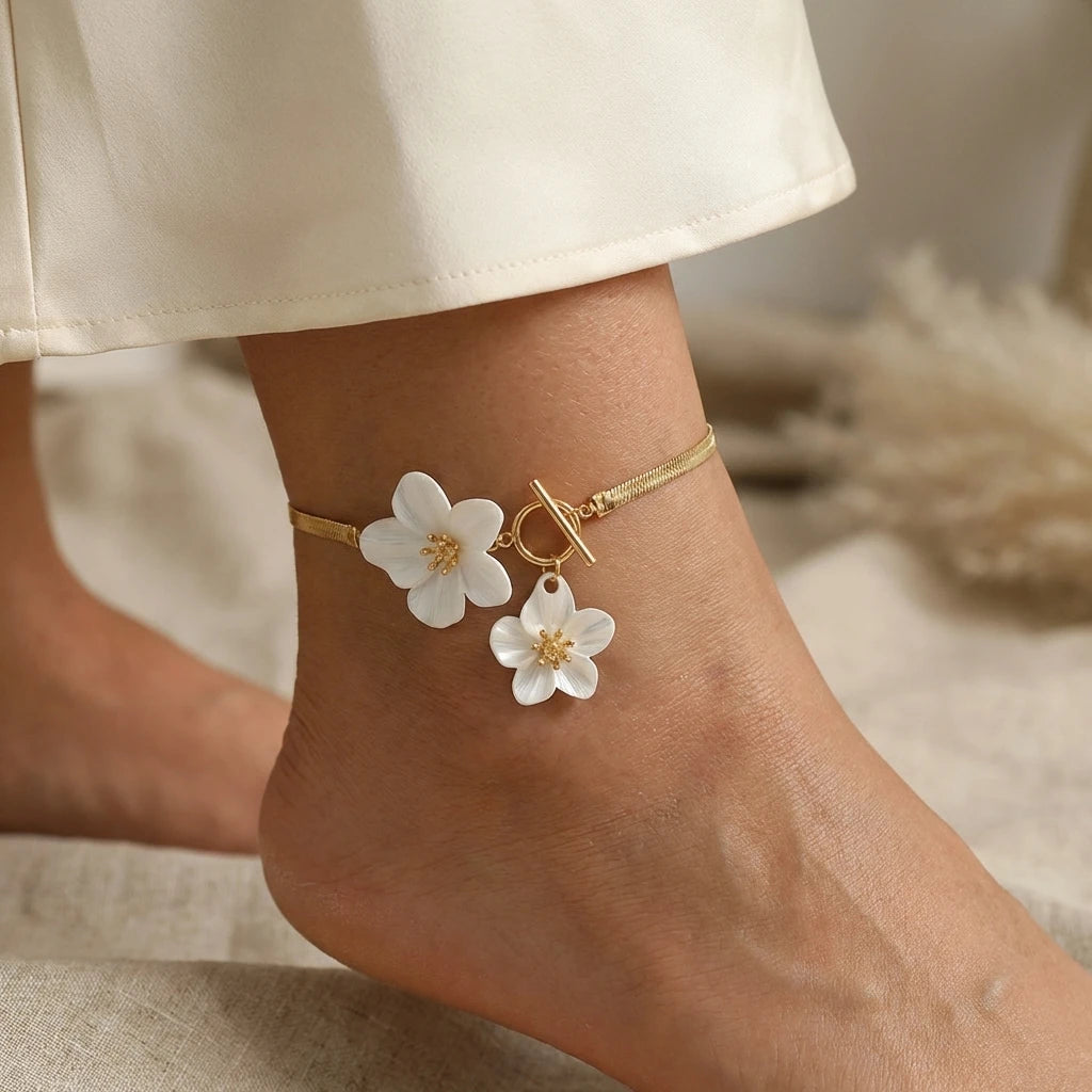 Anklets White  Bracelet