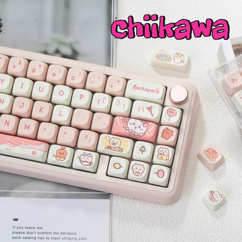 anime chiikawa keycap kawaii keyboard ❤️