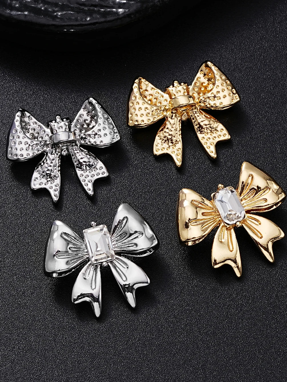 Bow Metal Buttons,