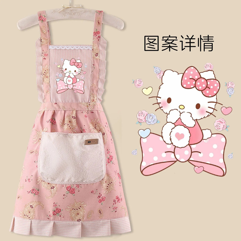 Sanrio anime& hello kitty apron