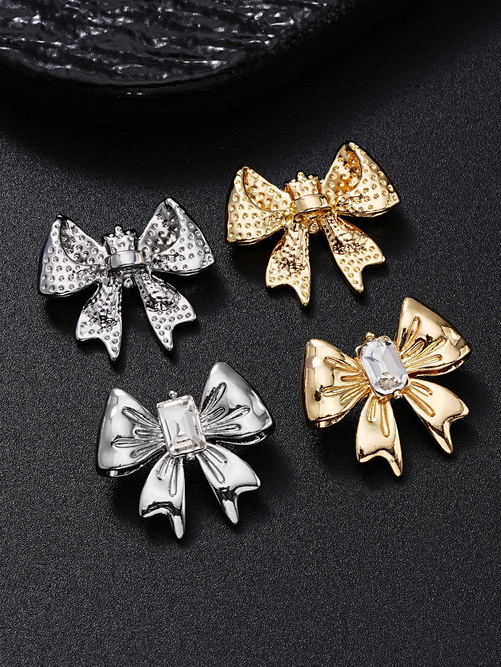 Bow Metal Buttons,