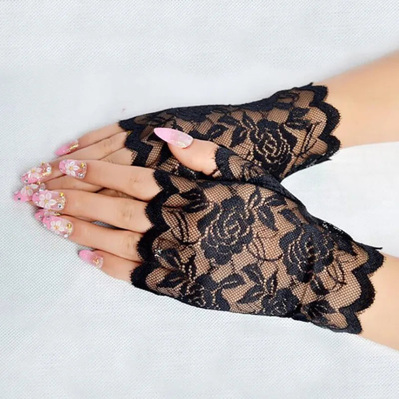 Lace Fingerless Gloves