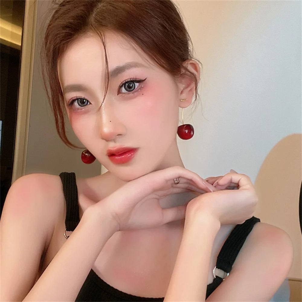 Cherry Acrylic Earrings