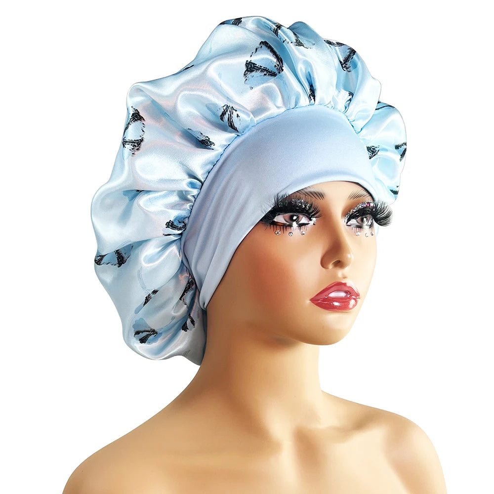 Women Satin Bonnet Cap Silky