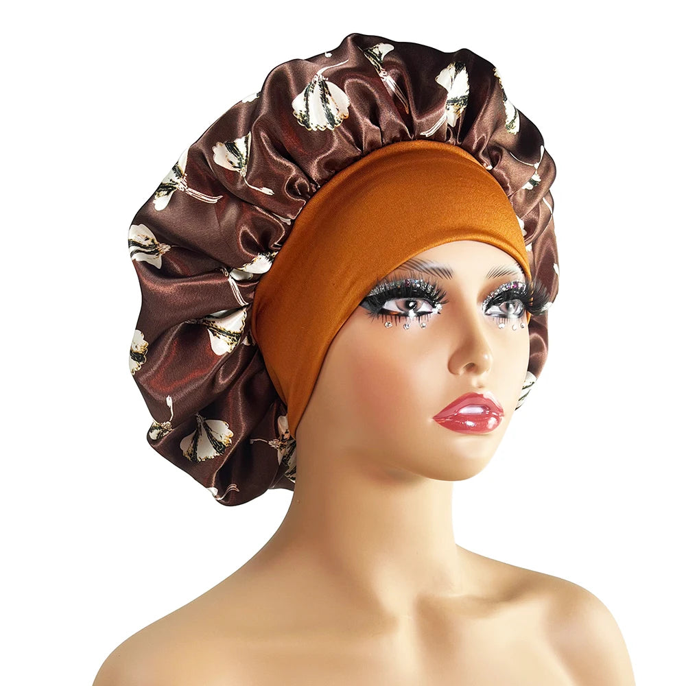 Women Satin Bonnet Cap Silky