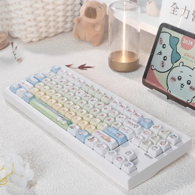 anime chiikawa keycap kawaii keyboard ❤️