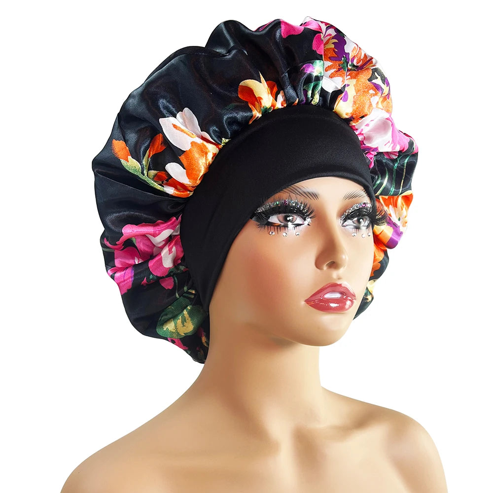 Women Satin Bonnet Cap Silky