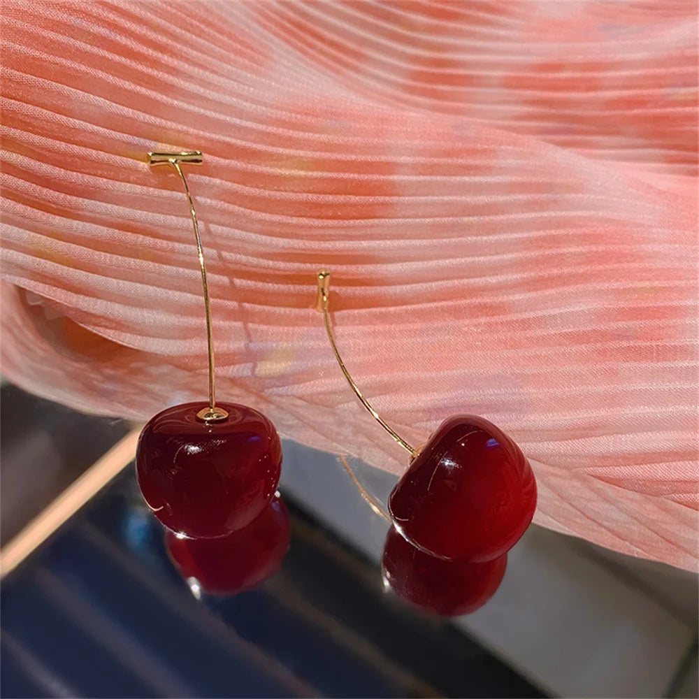Cherry Acrylic Earrings