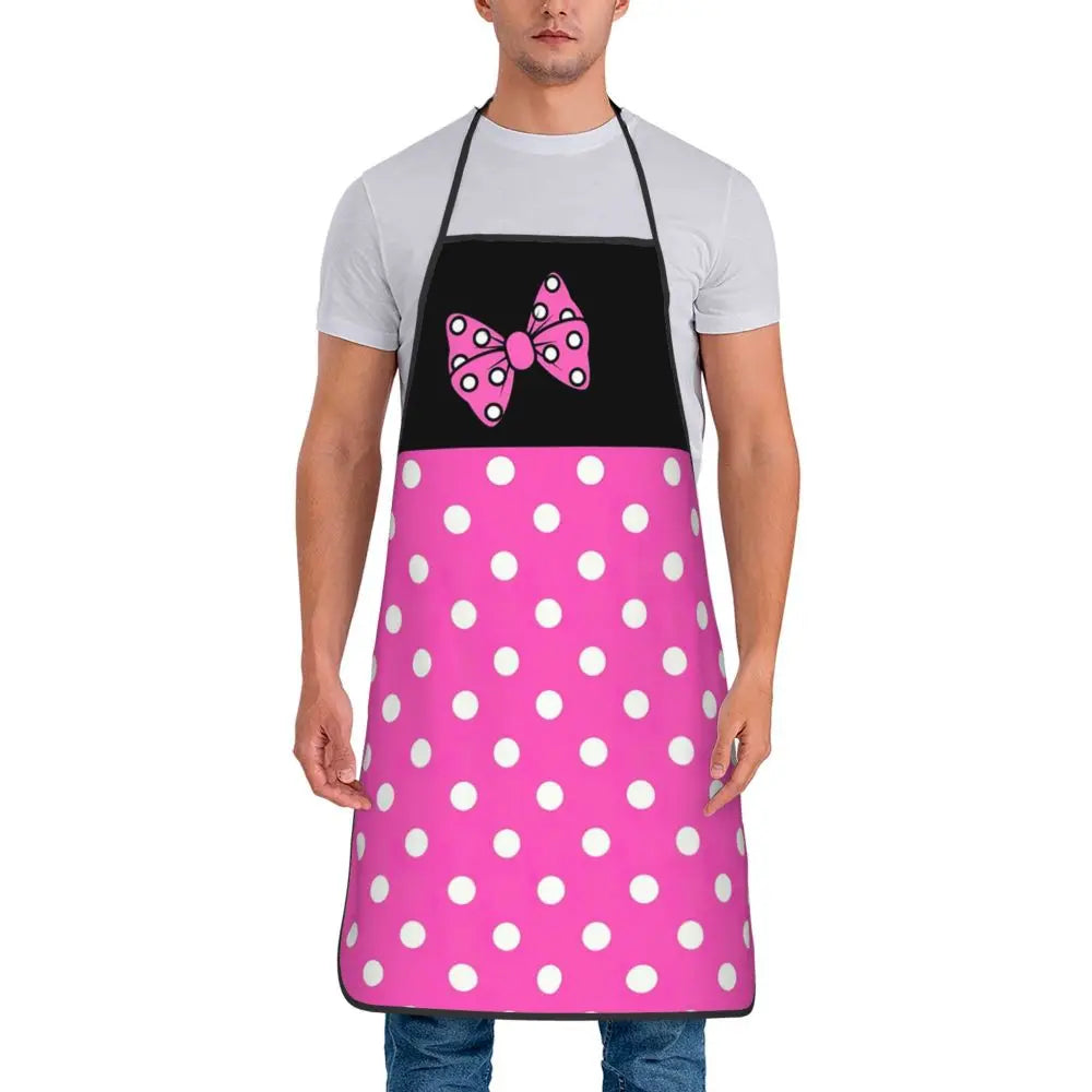 Polka Dot Bow Minnie Mouse APRON