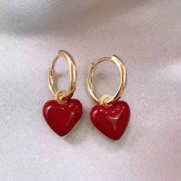 Heart Key Lock  Earring