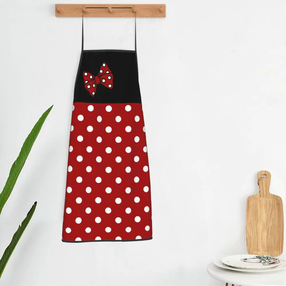 Polka Dot Bow Minnie Mouse APRON