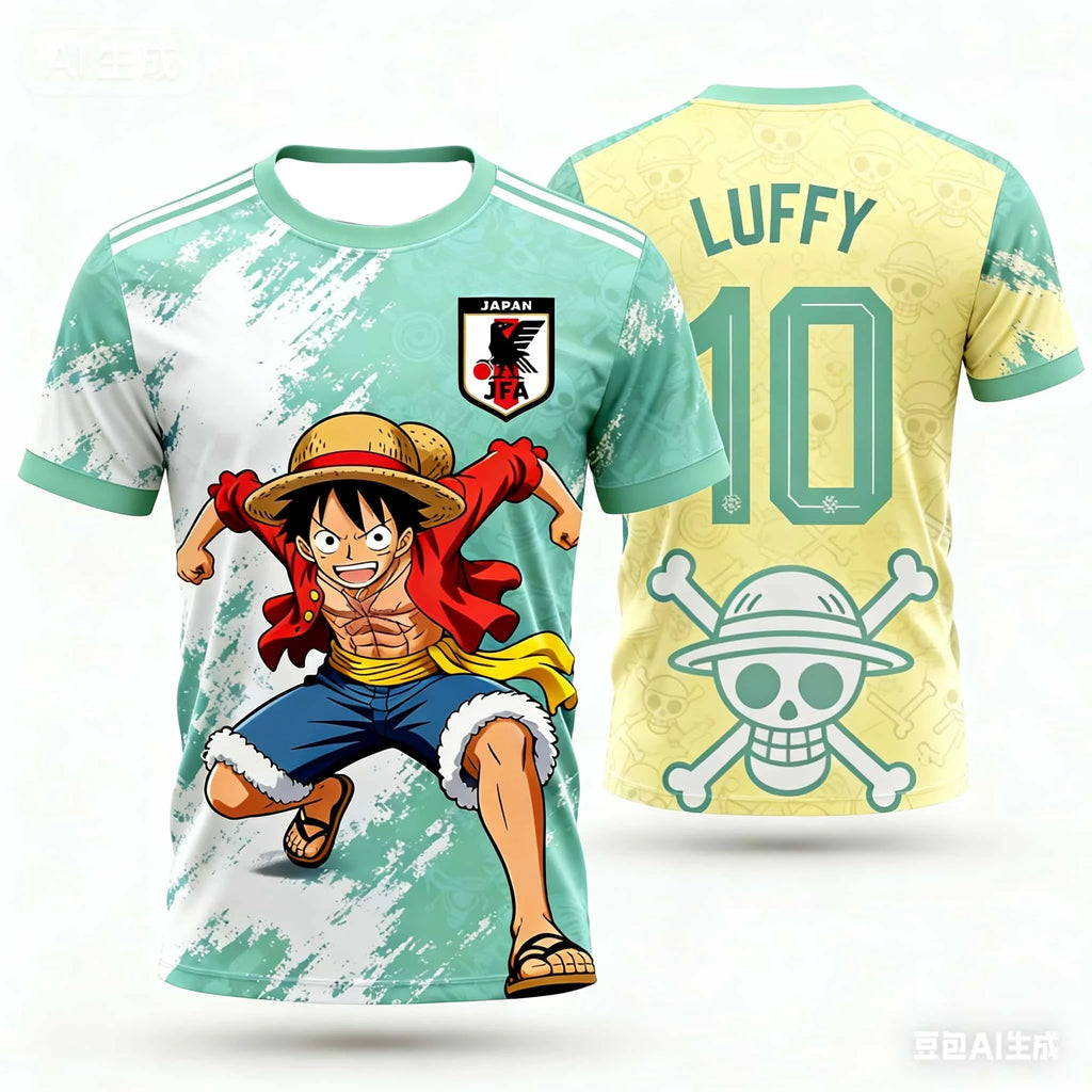 Luffy Football Jersey T-shirt