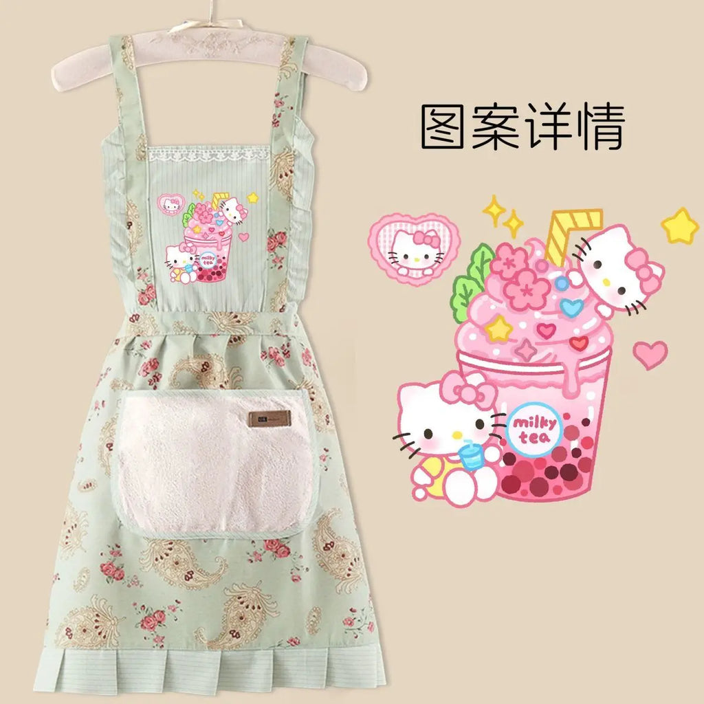 Sanrio anime& hello kitty apron