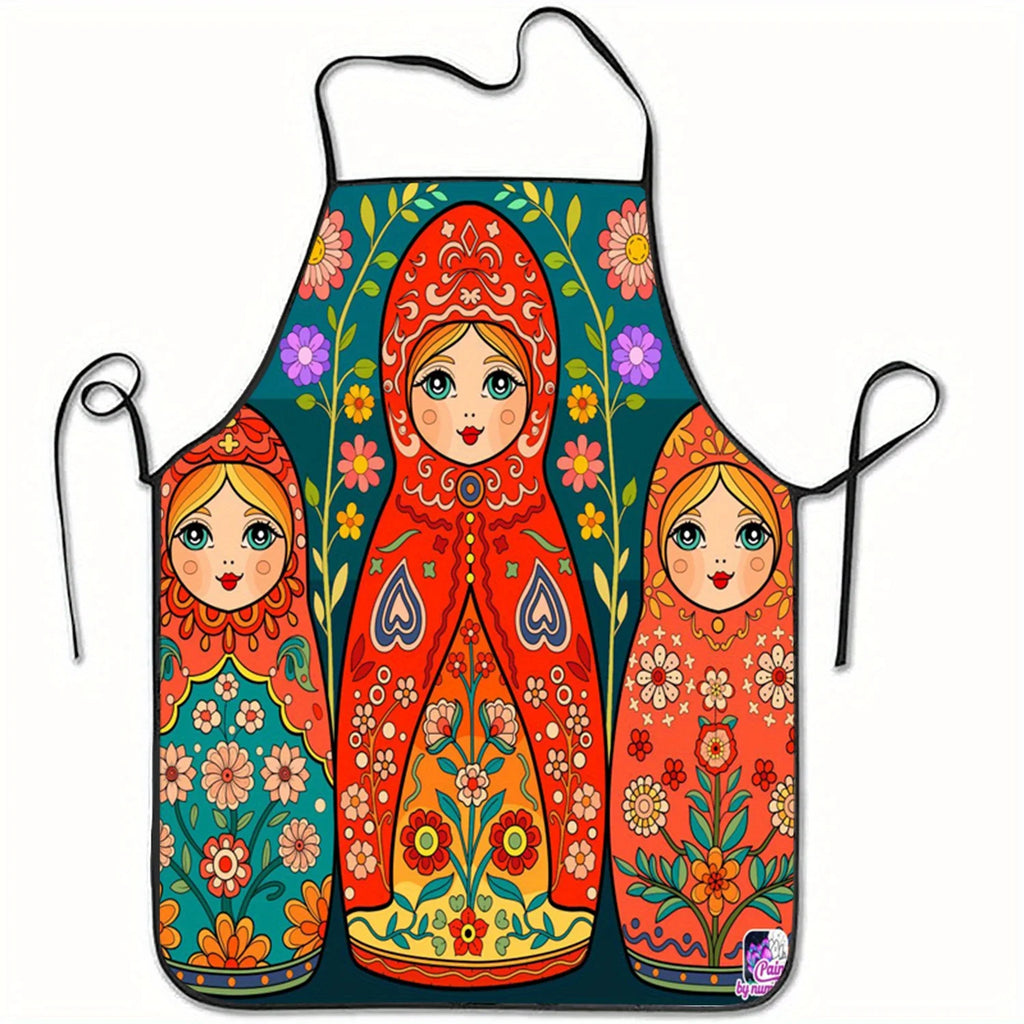 Russian Matryoshka Dolls Cooking Apron
