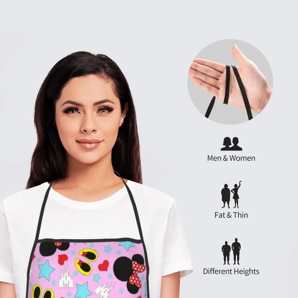 Polka Dot Bow Minnie Mouse APRON