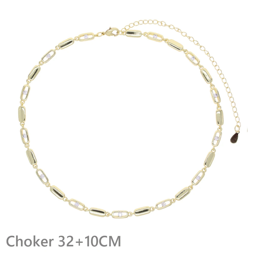Gold Hand Bracelet, Choker Lariat Necklace