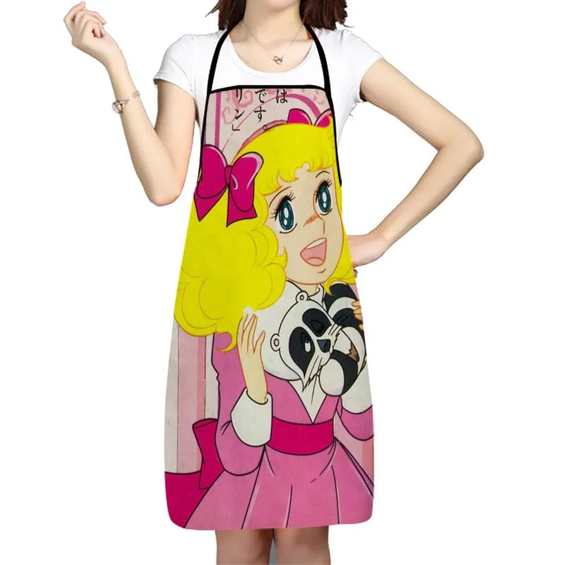 Candy Anime Girl Kitchen Apron