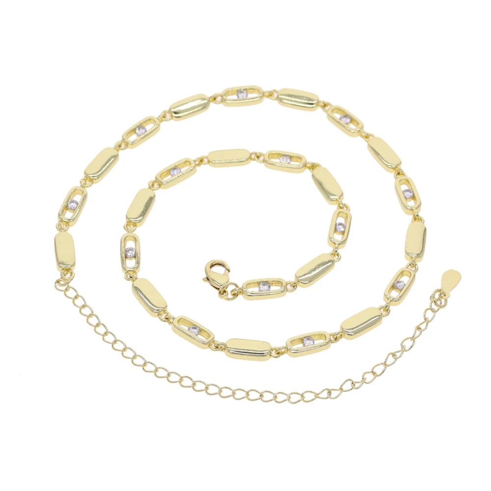 Gold Hand Bracelet, Choker Lariat Necklace
