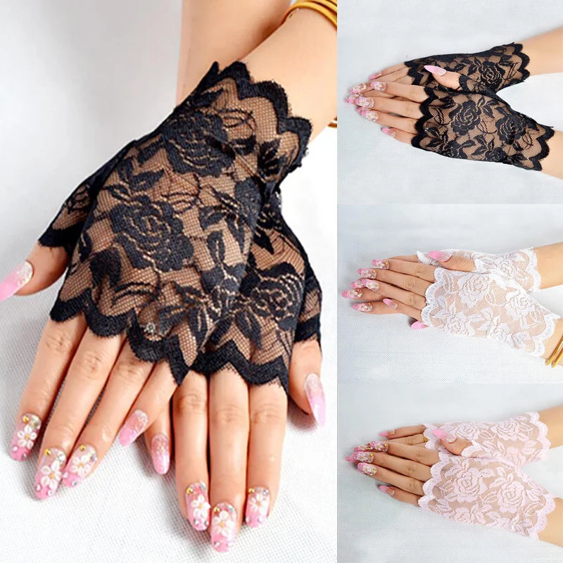 Lace Fingerless Gloves
