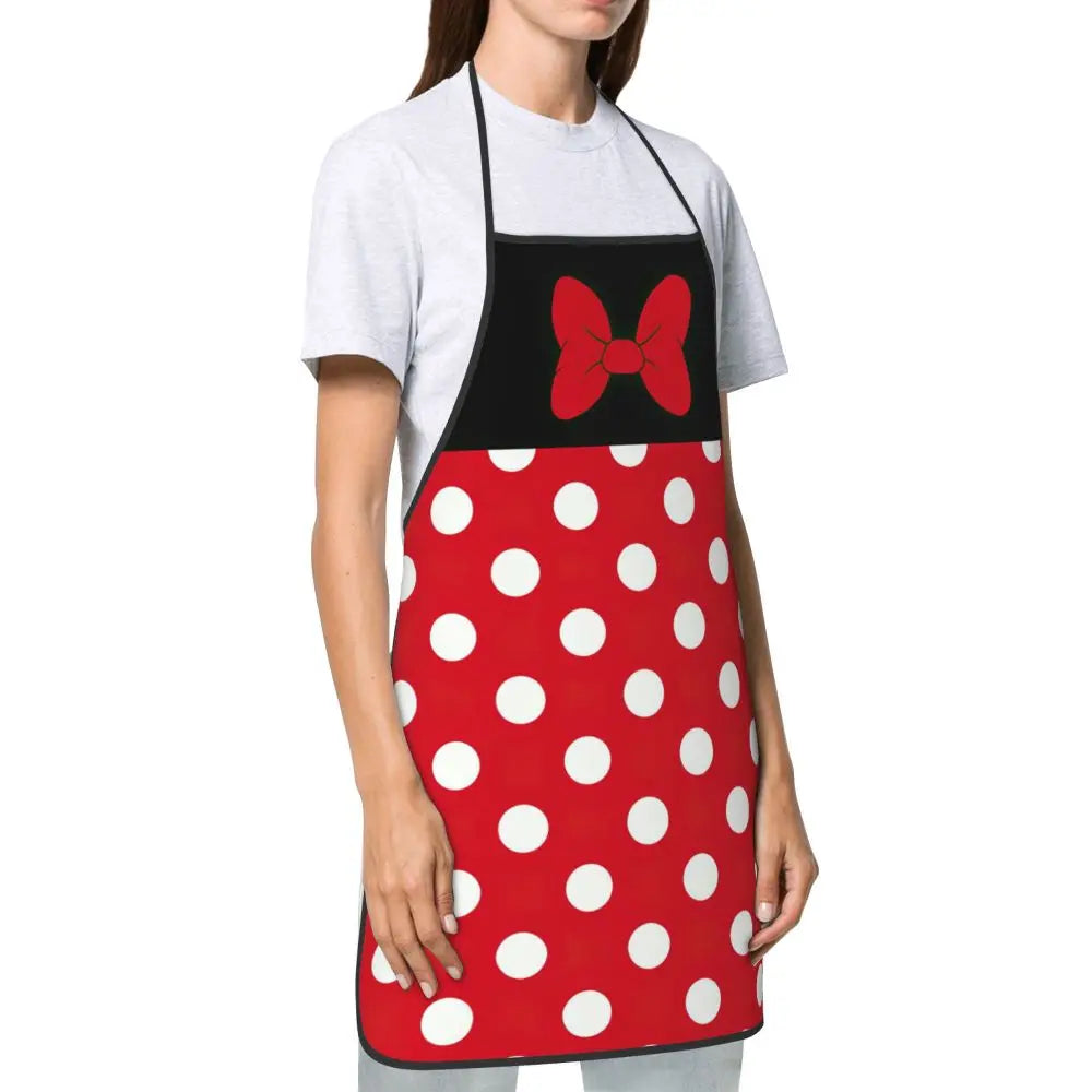 Polka Dot Bow Minnie Mouse APRON
